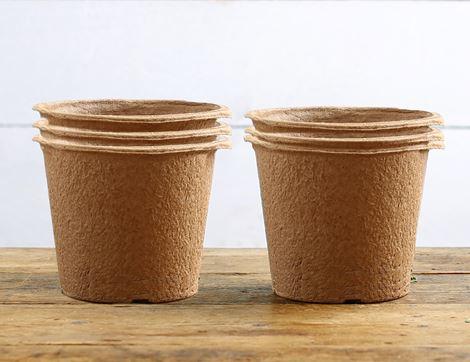 Recycled Biodegradable Pulp Plant Pots