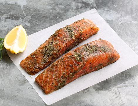 Salmon Fillets with Lemon & Dill