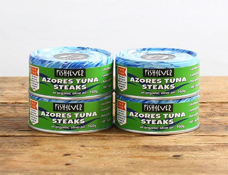 Wild Azores Tuna Steaks in Organic Olive Oil