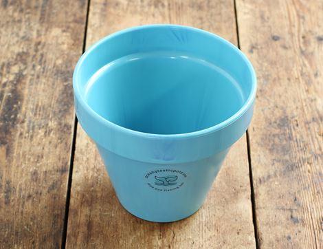 Recycled Plant Pot, Blue