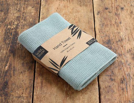 Hand Towel, Organic Cotton, Moss Green