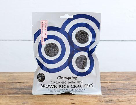 Brown Rice Crackers with Black Sesame