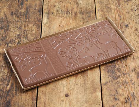 Milk Chocolate Woodland Scene Slab