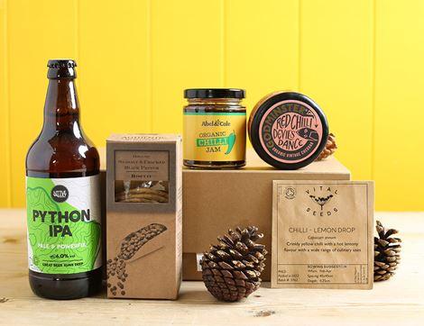 The Beer, Cheese & Chilli Gift Box, Organic