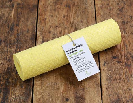 Compostable Sponge Kitchen Roll, Yellow