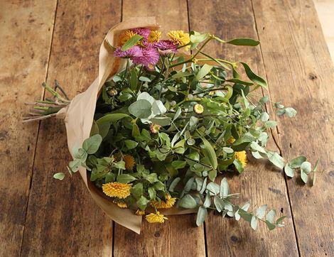 Hand-tied Christmas Flower Bouquet