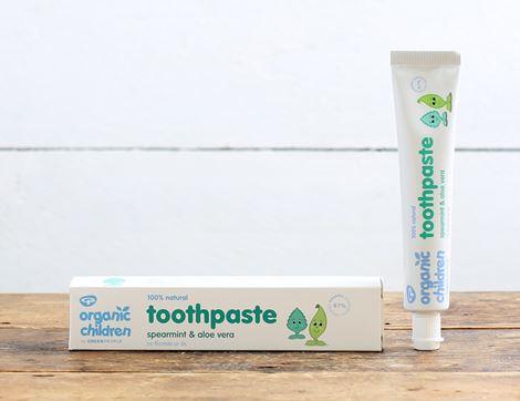 Children's Spearmint Toothpaste, Fluoride Free