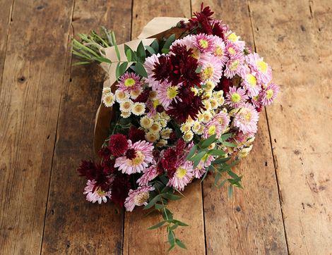 Hand-Tied Seasonal Flower Bouquet