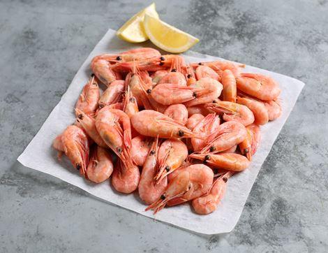 Wild Atlantic Prawns, Cooked & Whole