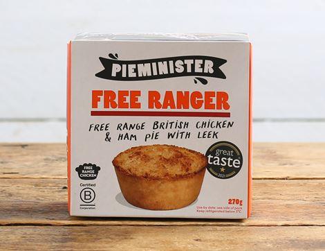 Free Ranger - Chicken, Ham & Leek Pie, B Corp, Non-Organic