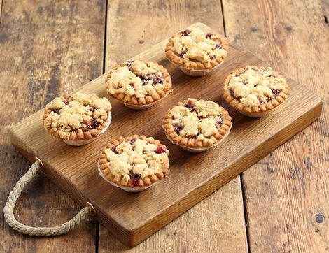 Apple & Blackcurrant Crumble Pies