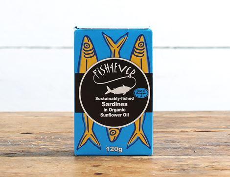 Whole Wild Sardines in Organic Sunflower Oil