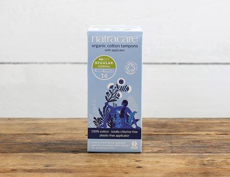 Regular Cotton Tampons (applicator), Natracare