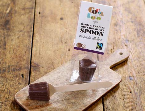 Dark Chocolate Praline Hot Chocolate Spoon