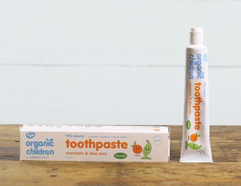 Kid's Toothpaste with Fluoride, Mandarin & Aloe Vera