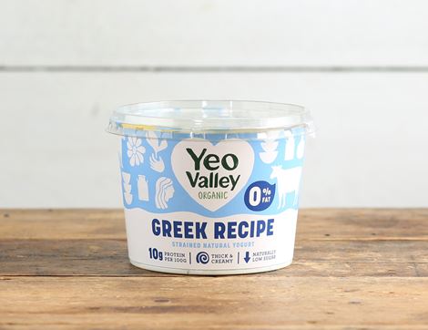 strained natural yogurt 0% fat yeo valley