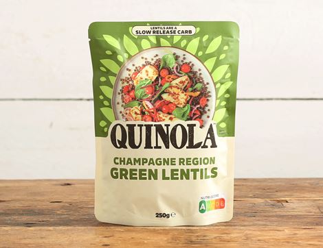 champagne region green lentils quinola