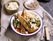 Grilled Aubergines with Ricotta & Tomato Sauce