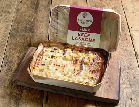 Beef Lasagne for Two, Organic, Lodge Farm Kitchen (700g)