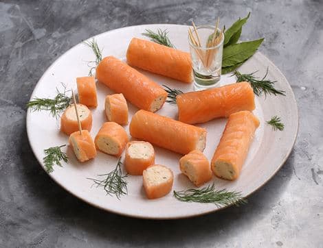 Smoked Salmon Filled Canapés