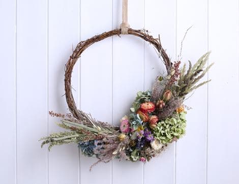 Christmas Dried Flower Wreath