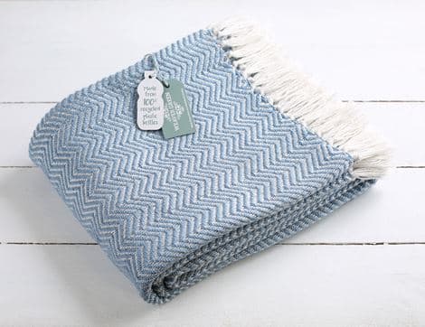 Blanket, Blue, Recycled 