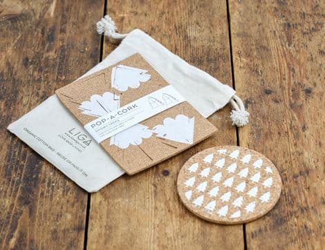 Decoration & Coaster Gift Set, Tree Design