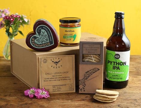 The Beer, Cheese & Chilli Valentine's Gift Box, Organic