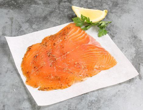 Seasonal Smoked Salmon Marinated in Lemon, Thyme and Black Pepper