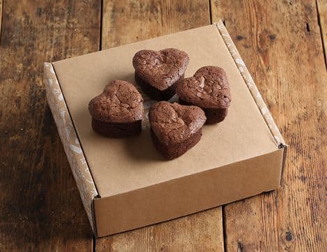 Heart-Shaped Chocolate Brownies, B Corp, Non-Organic