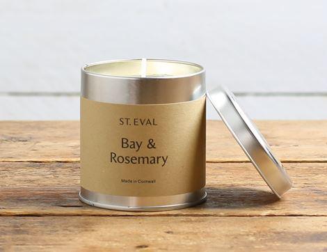 Bay & Rosemary Candle in a Tin, B Corp, Non-Organic