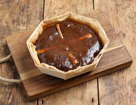 Hot Cross Sticky Toffee Pudding