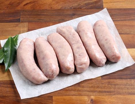 Pork & Apple Sausages, Gluten Free, High Welfare, Non-Organic