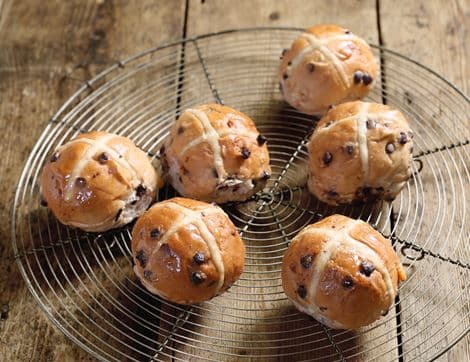 Chocolate & Orange Hot Cross Buns