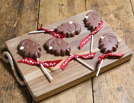 Milk Chocolate Santa Lollies