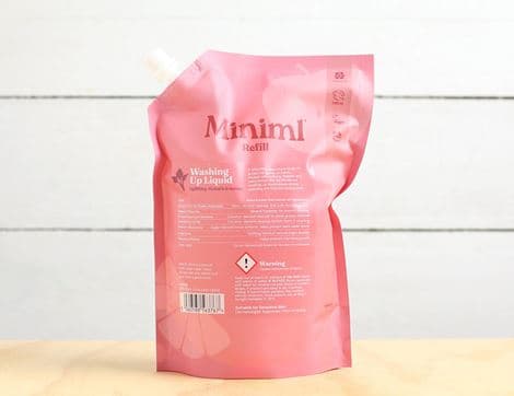 Rhubarb & Lemon Washing Up Liquid, Reusable Refill Pouch