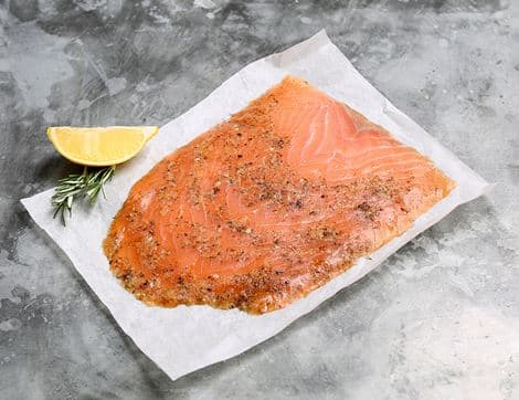 Smoked Salmon with Gin, Juniper, Lemon & Dill, Land-Based Responsibly Farmed