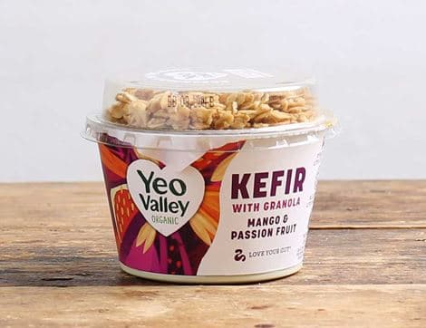 Mango & Passion Fruit Kefir Yogurt with Granola
