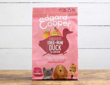 Duck & Chicken Kibble for Puppies, Non-Organic,