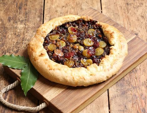 Camembert, Grape & Bacon Tart