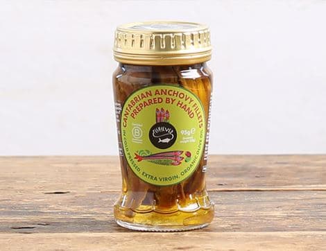 Wild Anchovy Fillets in Organic Extra Virgin Olive Oil