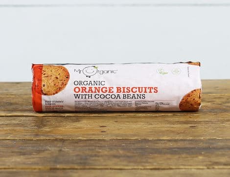 Orange Biscuits with Cocoa Beans