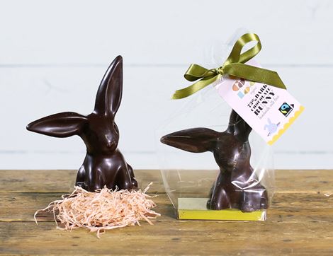 Thumpingly Chocolatey Dark Chocolate Rabbit, Organic, Cocoa Loco (200g)