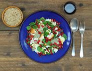 Baked Feta with Dukkah & Roast Fennel Salad