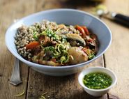 Mushroom Bourguignon with Gremolata