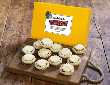 Vegan Mini Mince Pies, Organic, Abel & Cole (pack of 12)