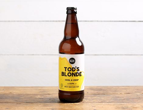 tods blonde beer little valley brewery