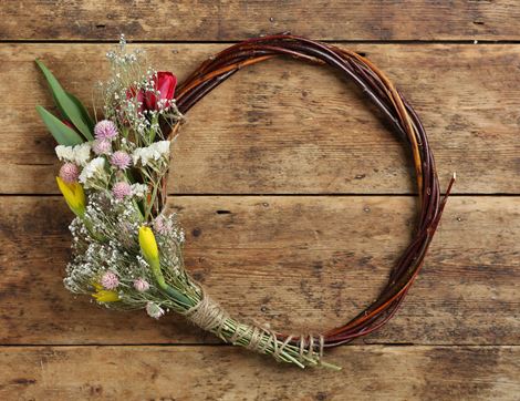 Easter Wreath Kit, Organic Blooms