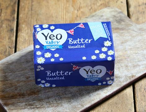 Unsalted Butter, Organic, Yeo Valley (250g)