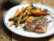 Indian Spiced Haddock & Chips with Homemade Ketchup